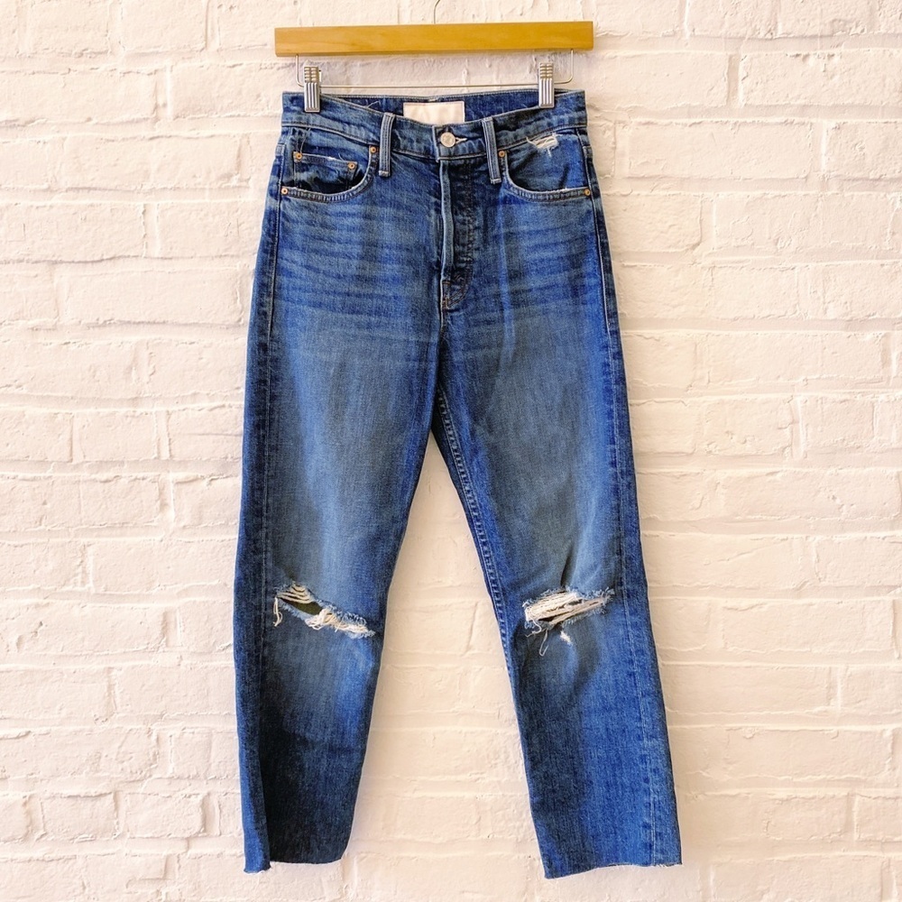 MOTHER Superior || The Tomcat Crop Jeans Playing With Scissors‎ Distressed 25
